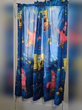 SpongeBob SquarePants Kids Pajama Set - Blue with Pink & Yellow Characters